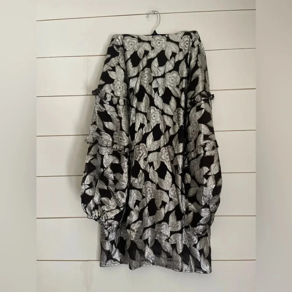 NWOT Jen's Pirate Booty/Free People Rising Star Metallic Mini Dress XS - Picture 9 of 11